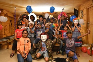 Kids celebrating birthday